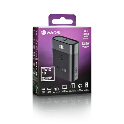 NGS TWIX 10 10000 mAh Negro