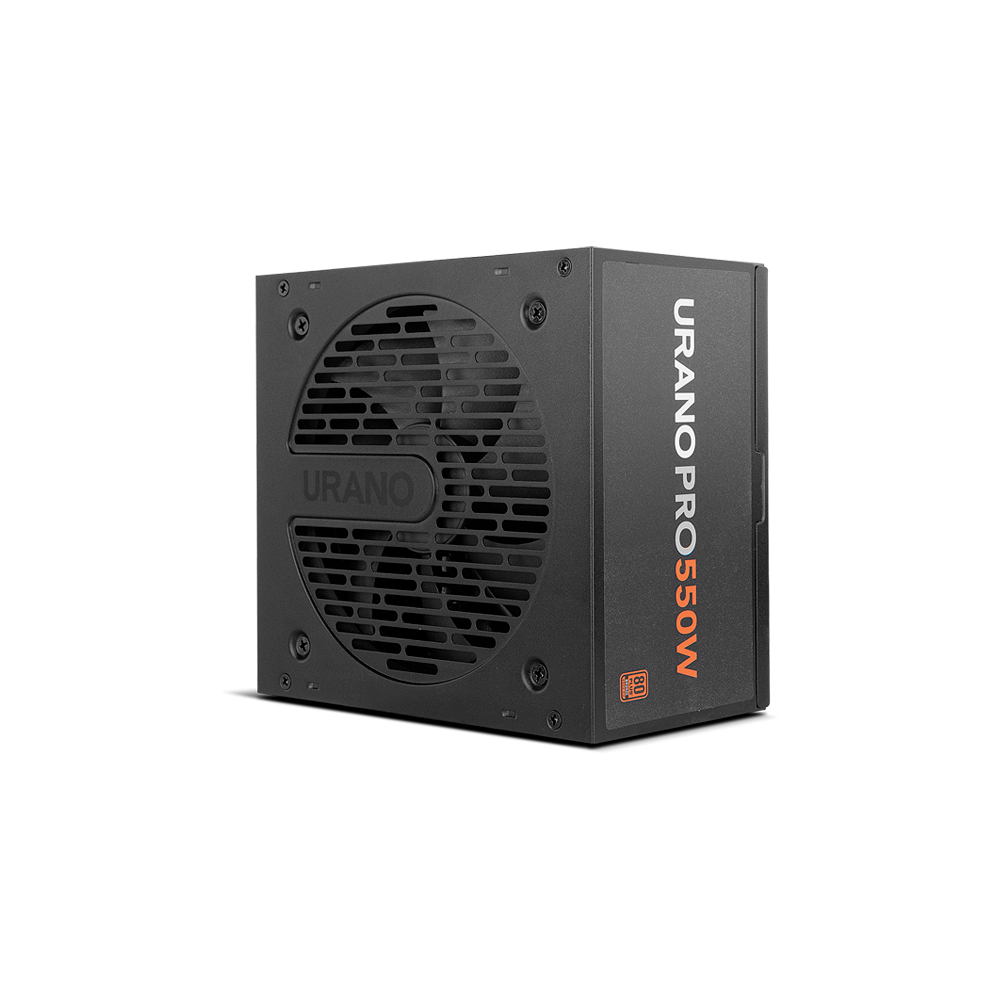 NOX Urano Pro unidad de fuente de alimentación 550 W 20+4 pin ATX ATX Negro, Naranja
