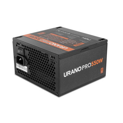 NOX Urano Pro unidad de fuente de alimentación 550 W 20+4 pin ATX ATX Negro, Naranja
