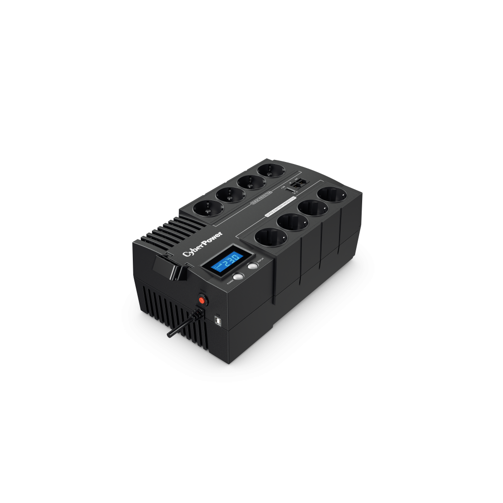 CyberPower BR700ELCD sistema de alimentación ininterrumpida (UPS) Línea interactiva 0,7 kVA 420 W 8 salidas AC