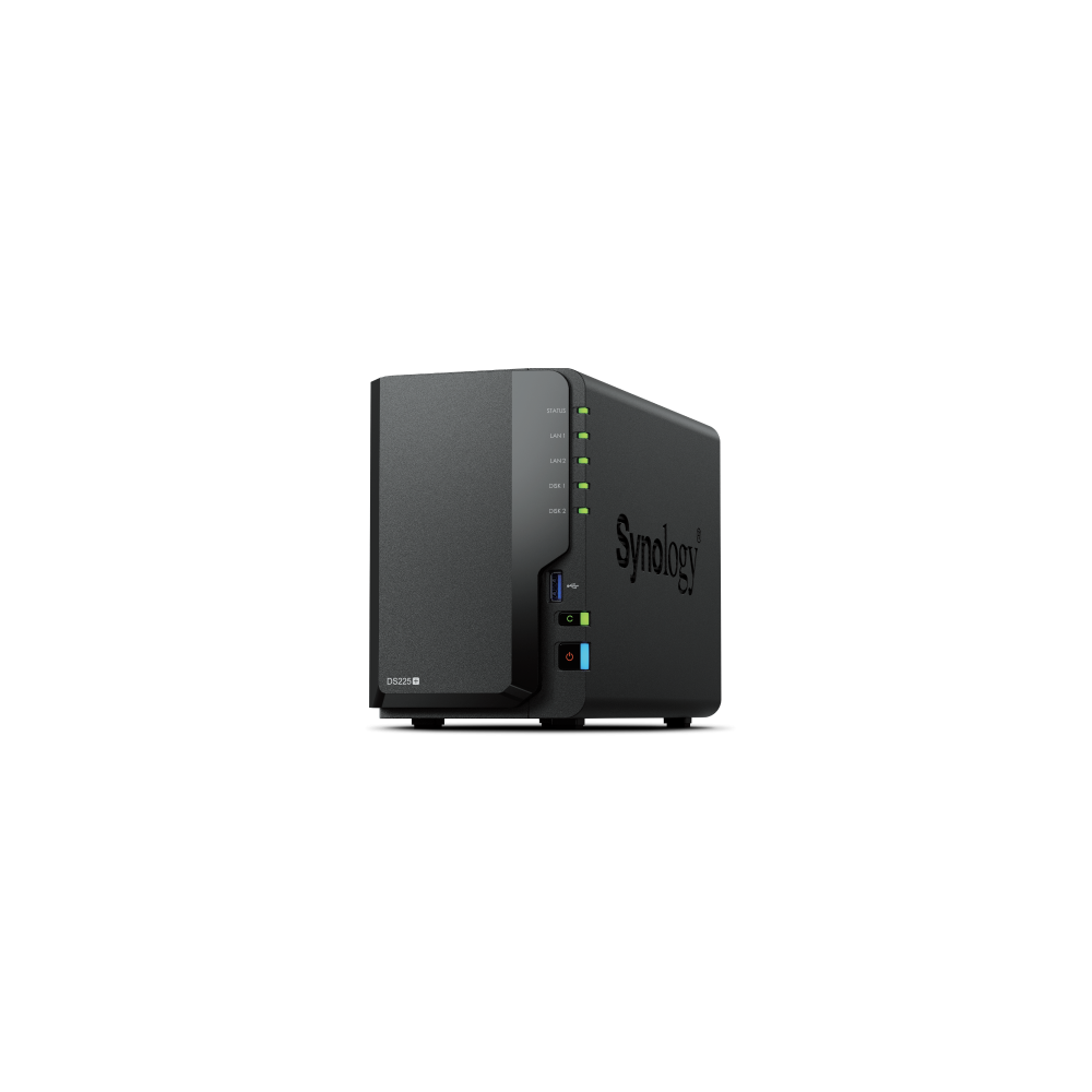 Synology DiskStation DS225+ 2 Bay NAS Escritorio Intel® Celeron® J4125 2 GB DDR4 Synology DSM Negro