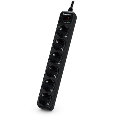 CyberPower B0620SC0-DE limitador de tensión Negro 6 salidas