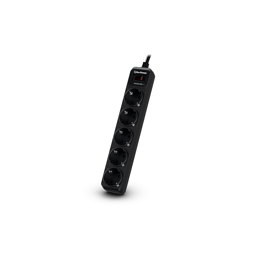 CyberPower B0520SC0-DE limitador de tensión Negro 5 salidas AC 200 - 250 V 1,8 m