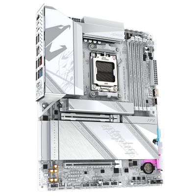 GIGABYTE X870 AORUS ELITE X3D ICE Placa Base - Compatible con procesadores AMD Ryzen 9000, VRM digital de 16+2+2 fases, hasta 9