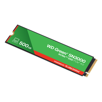 Western Digital Green WD SN3000 NVMe 500 GB M.2 PCI Express 4.0 QLC 3D NAND