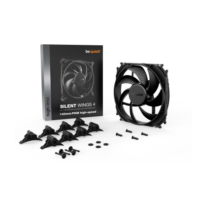 be quiet! SILENT WINGS 4 | 140mm PWM high-speed Carcasa del ordenador Ventilador 14 cm Negro 1 pieza(s)