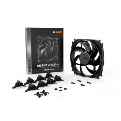 be quiet! SILENT WINGS 4 | 140mm PWM Carcasa del ordenador Ventilador 14 cm Negro 1 pieza(s)