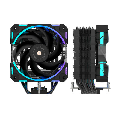 CoolBox Refrigerador CPU H6 Ring ARGB
