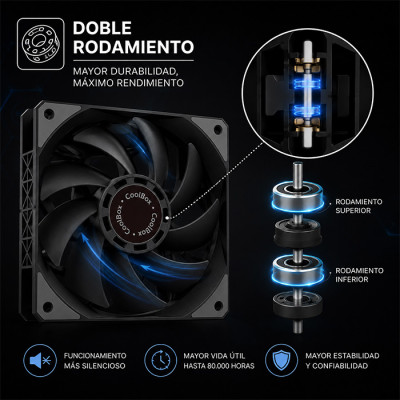 CoolBox Refrigerador CPU H6 Black