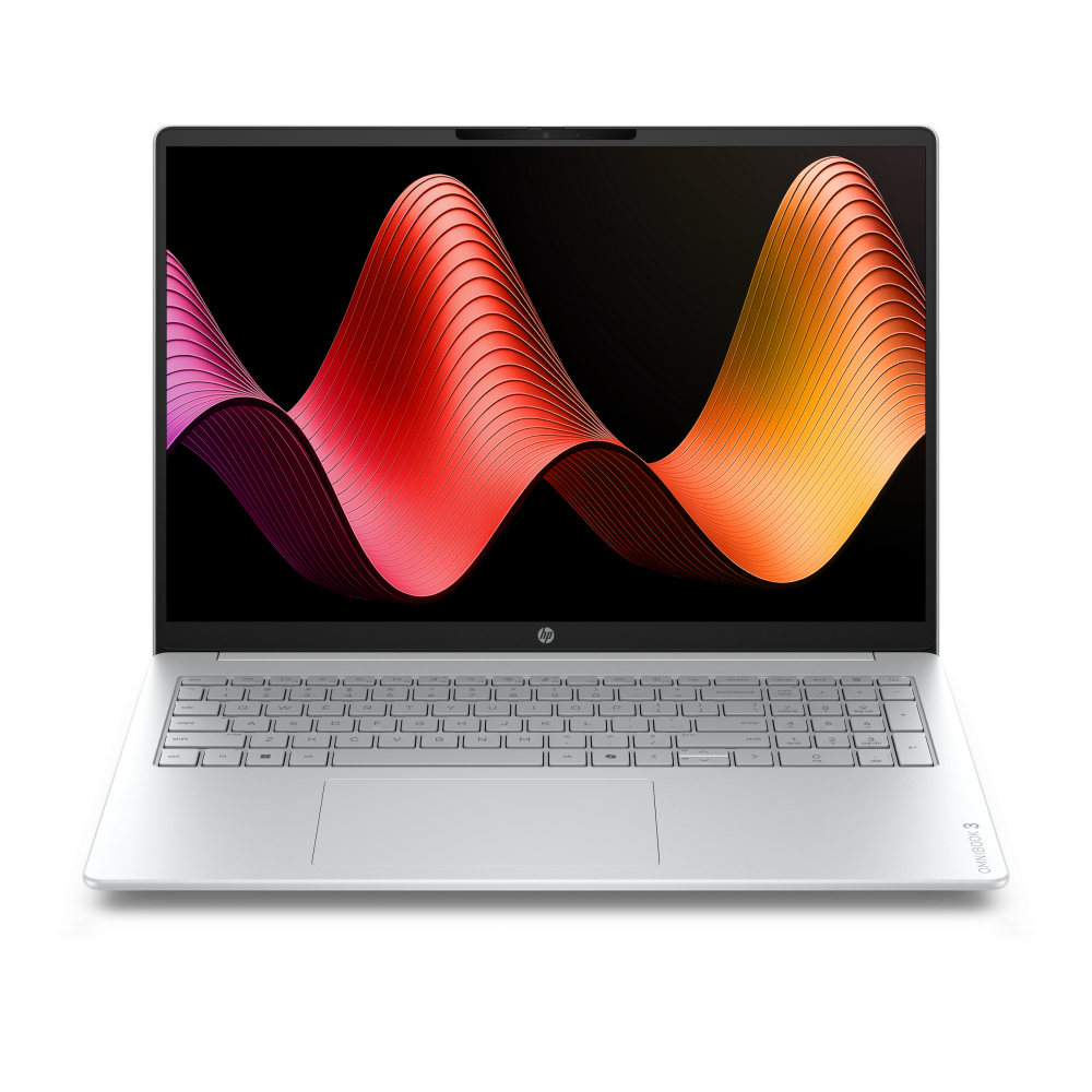 HP OmniBook 3 16-bu0007nsx Intel Core 3 100U Portátil 40,6 cm (16") 2K 8 GB DDR5-SDRAM 512 GB SSD Wi-Fi 6 (802.11ax) FreeDOS Gr