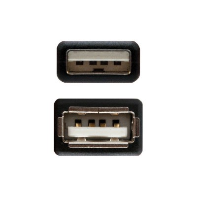 Nanocable CABLE USB 2.0, TIPO AM-AH, NEGRO, 1.8 M
