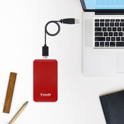 TooQ Caja externa para discos duros 2.5" SATA IIIIII a USB 3.1 Gen1 con UASP