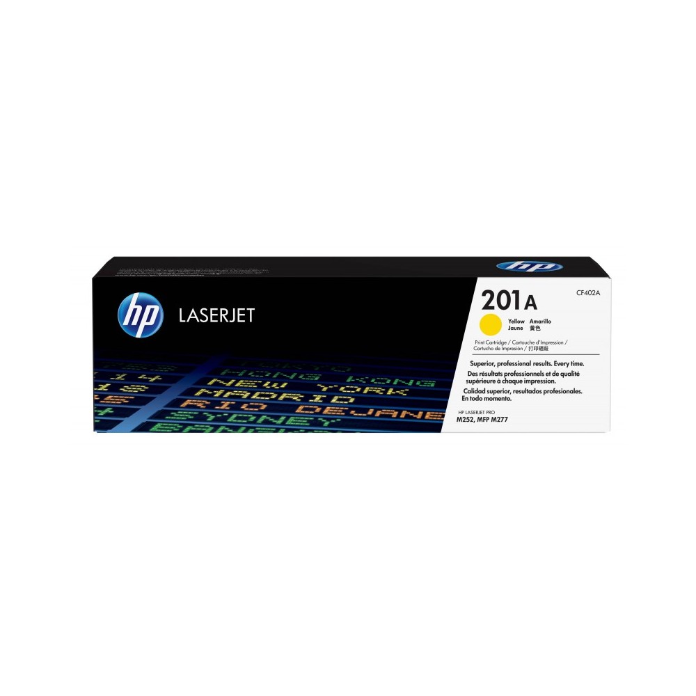 HP Cartucho de tóner original LaserJet 201A amarillo