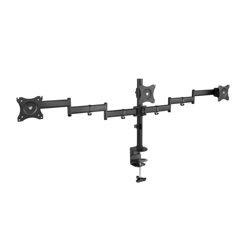 TooQ Soporte de mesa para 3 pantallas (monitor  plasma  LCD  LED) 13"-27"