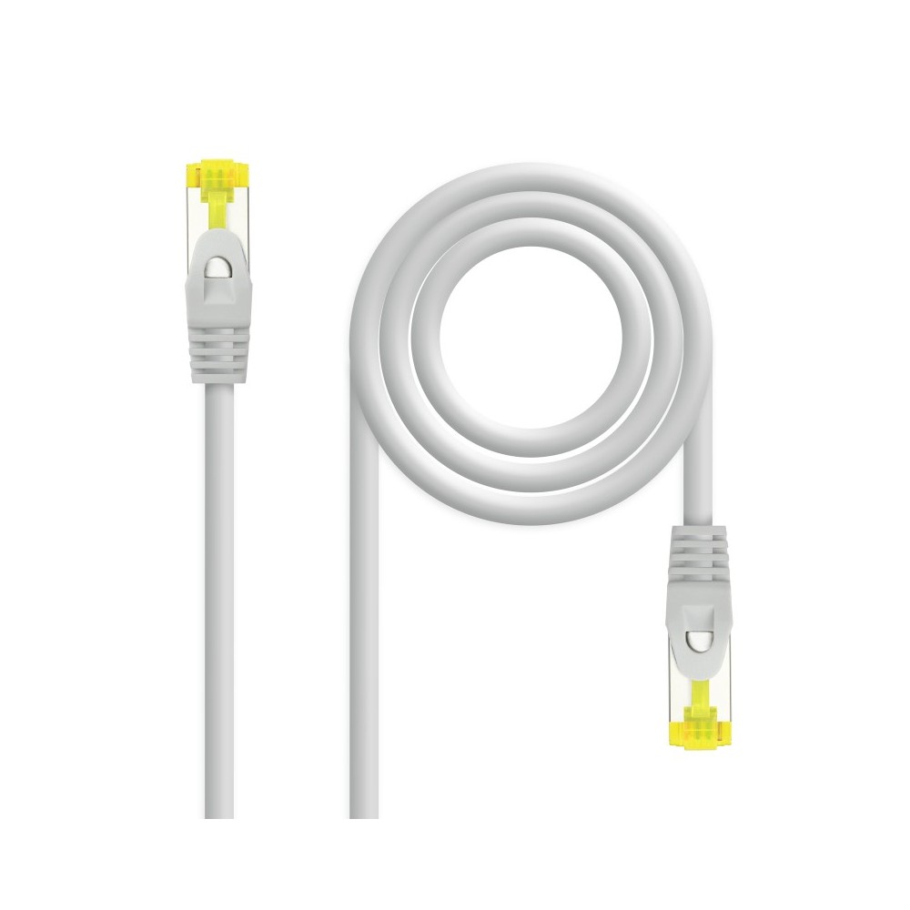 Nanocable Cable de red latiguillo RJ45 LSZH Cat.6A SFTP AWG26, Gris, 0.5m