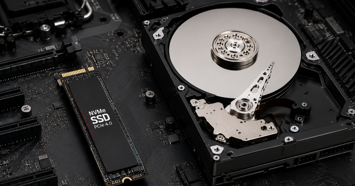 Disco SSD NVMe y HDD