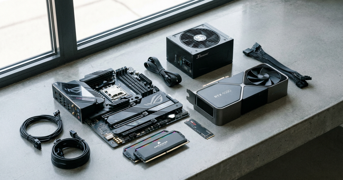 Imagen ilustrativa sobre componentes de pc para gaming
