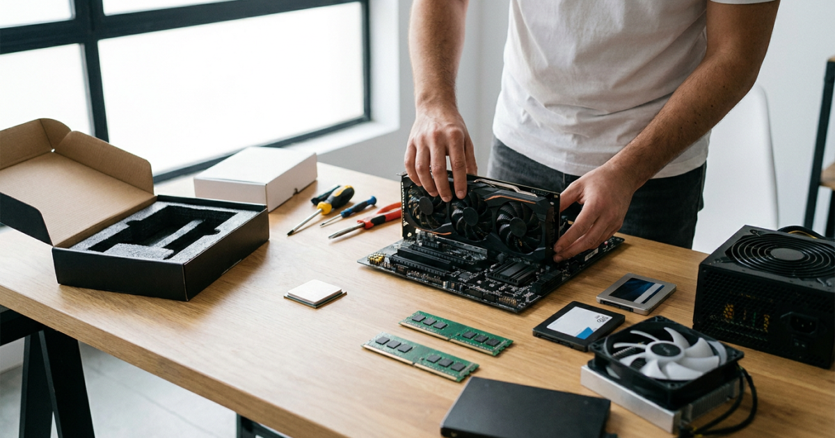 Imagen ilustrativa sobre pc componentes